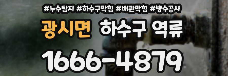 광시면 하수구 역류
