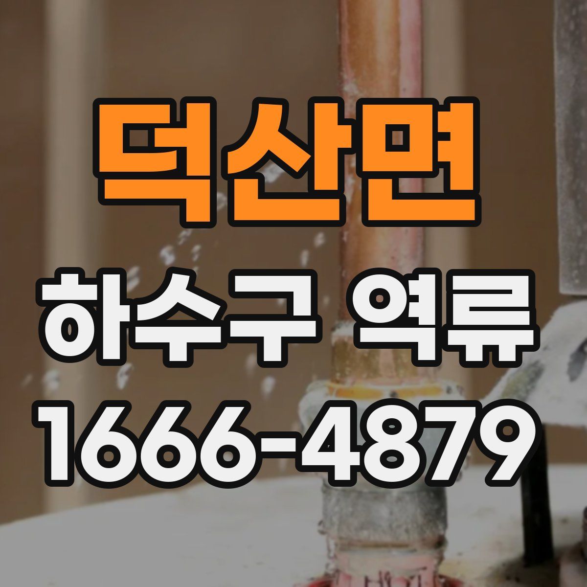 덕산면 하수구 역류