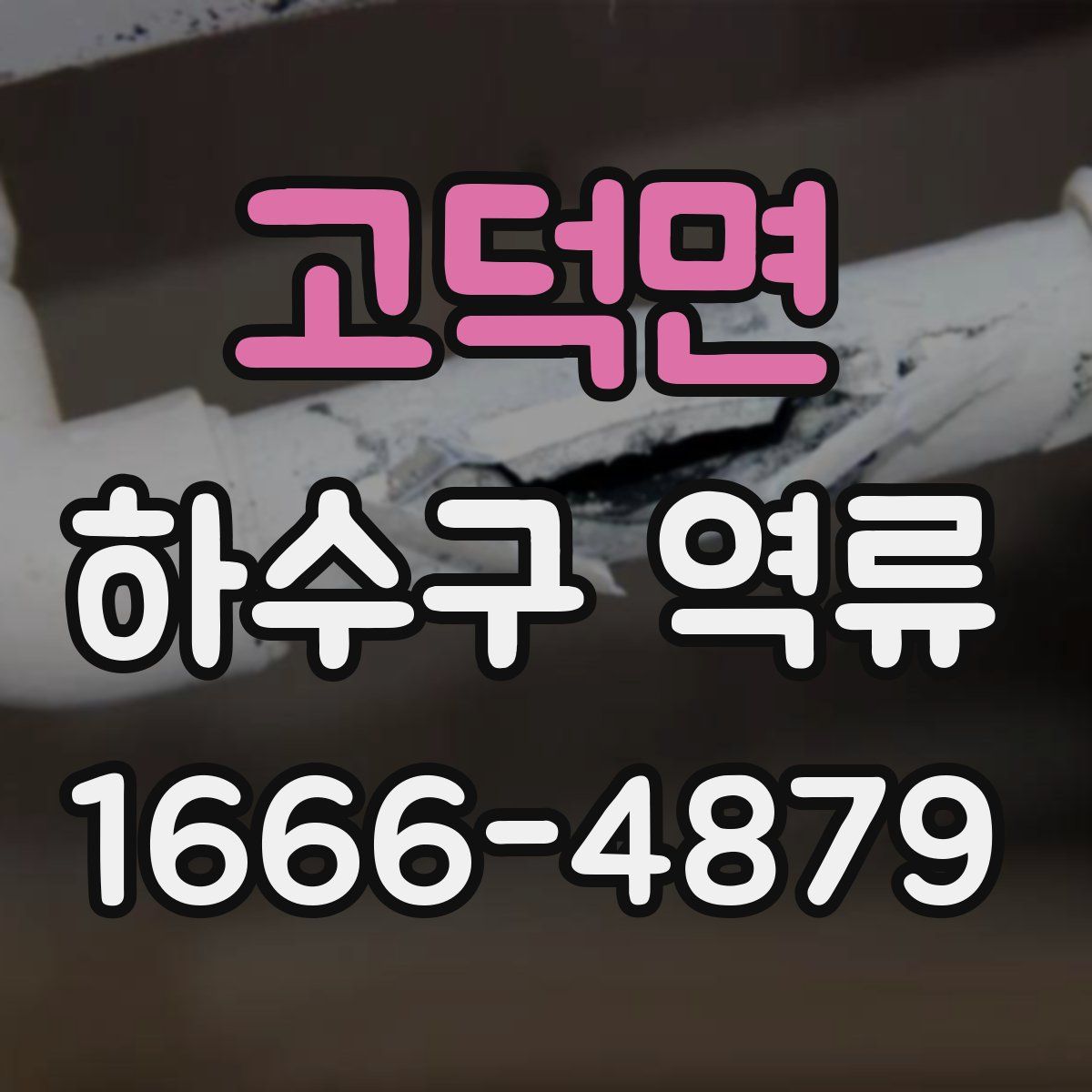 고덕면 하수구 역류