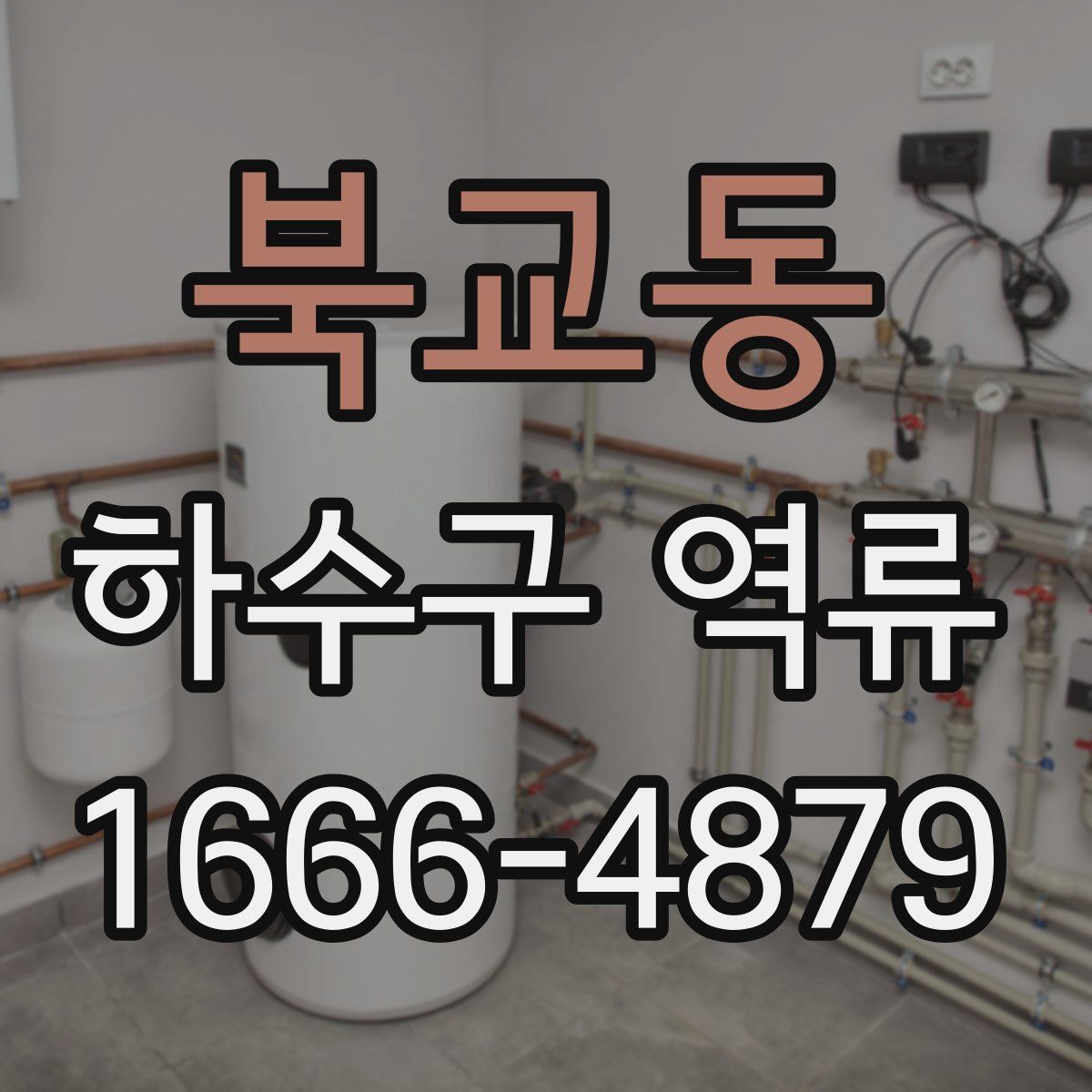 북교동 하수구 역류