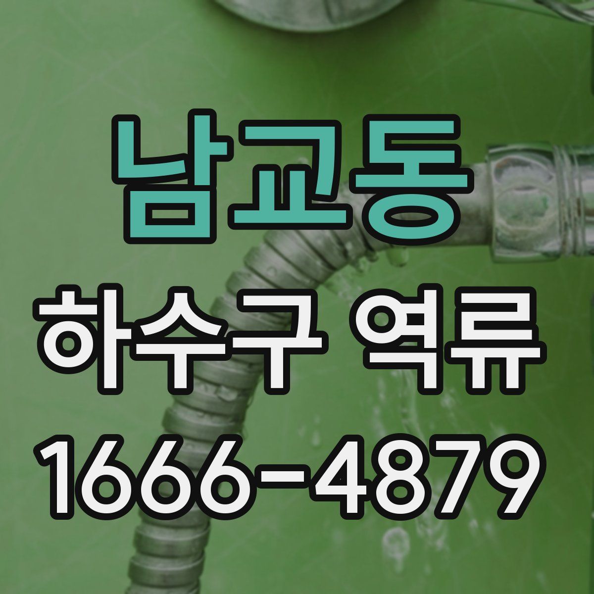 남교동 하수구 역류
