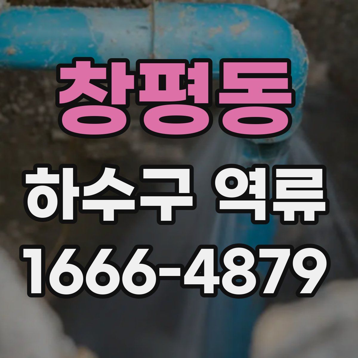 창평동 하수구 역류