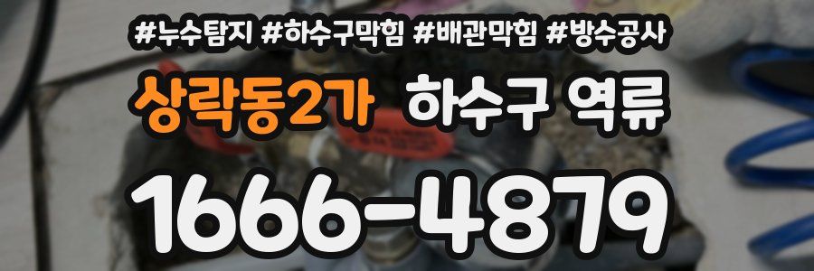 상락동2가 하수구 역류