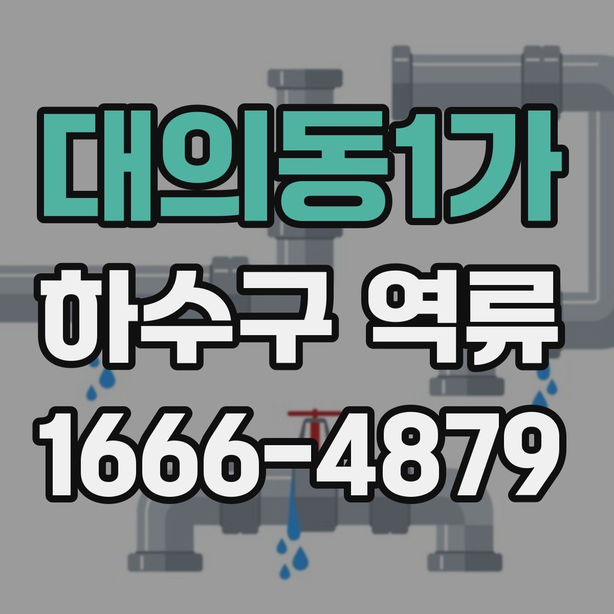 대의동1가 하수구 역류