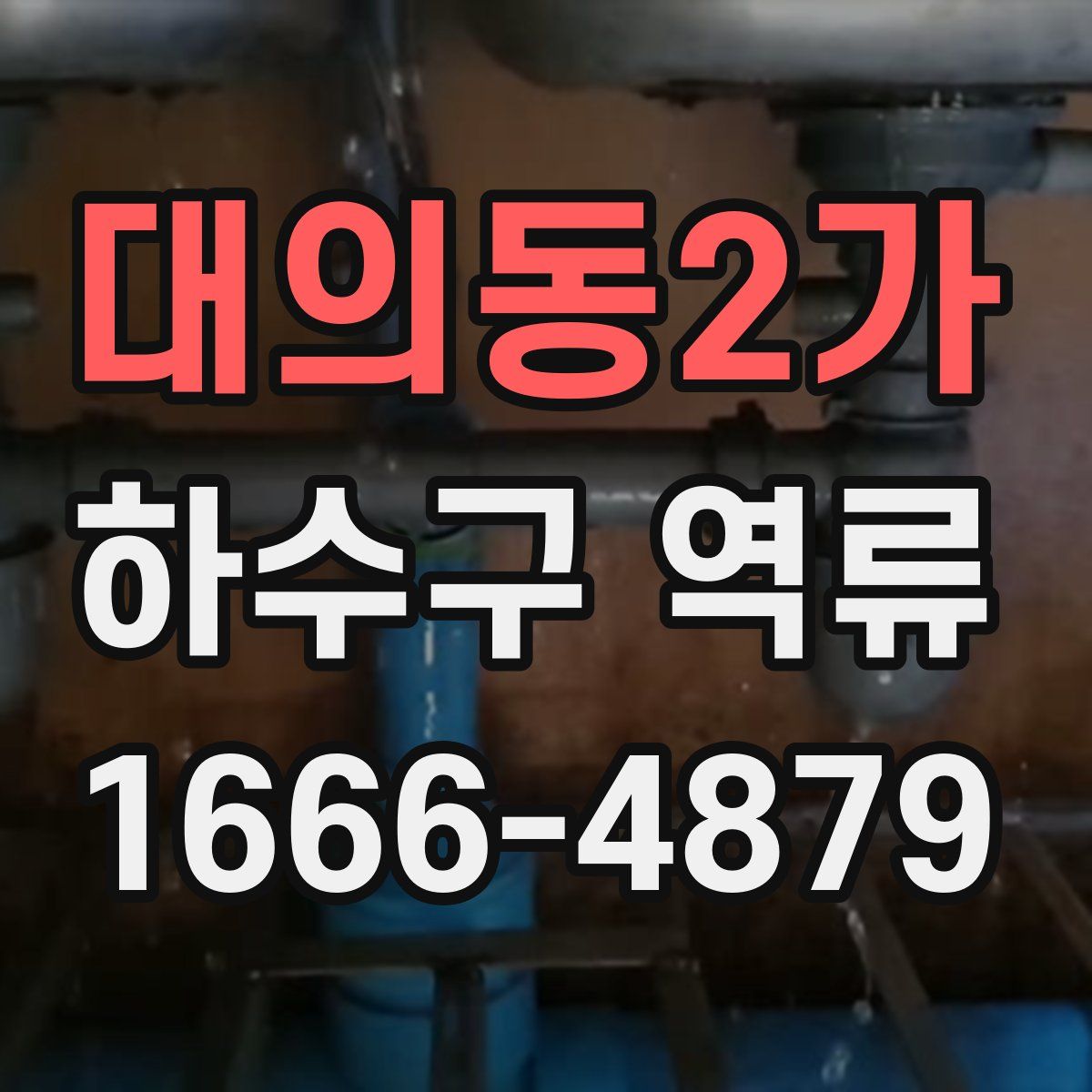 대의동2가 하수구 역류