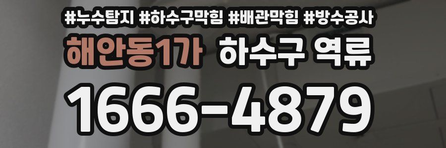 해안동1가 하수구 역류