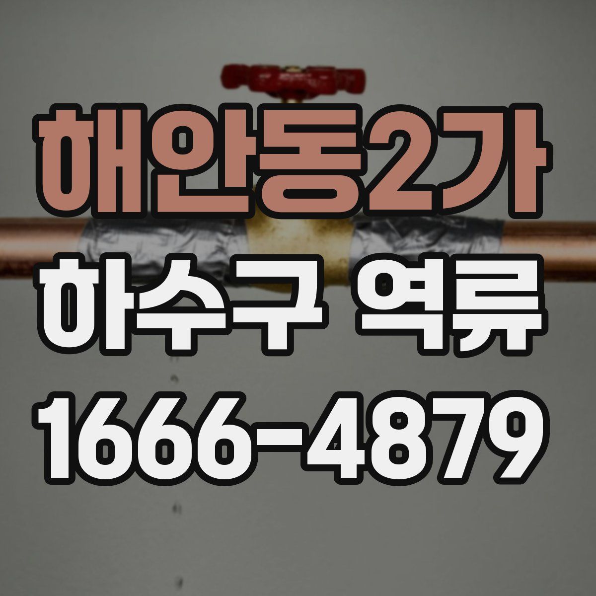 해안동2가 하수구 역류