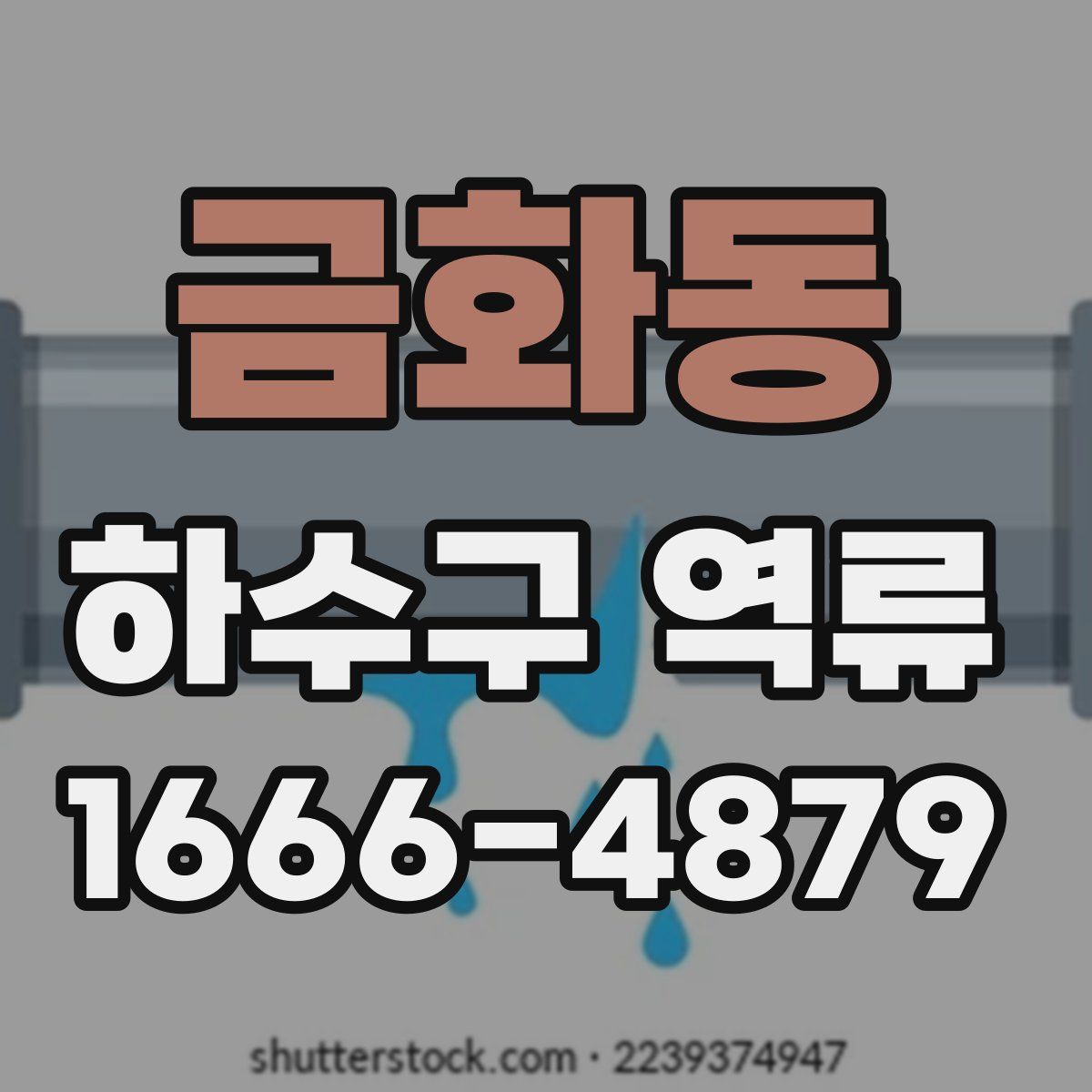 금화동 하수구 역류