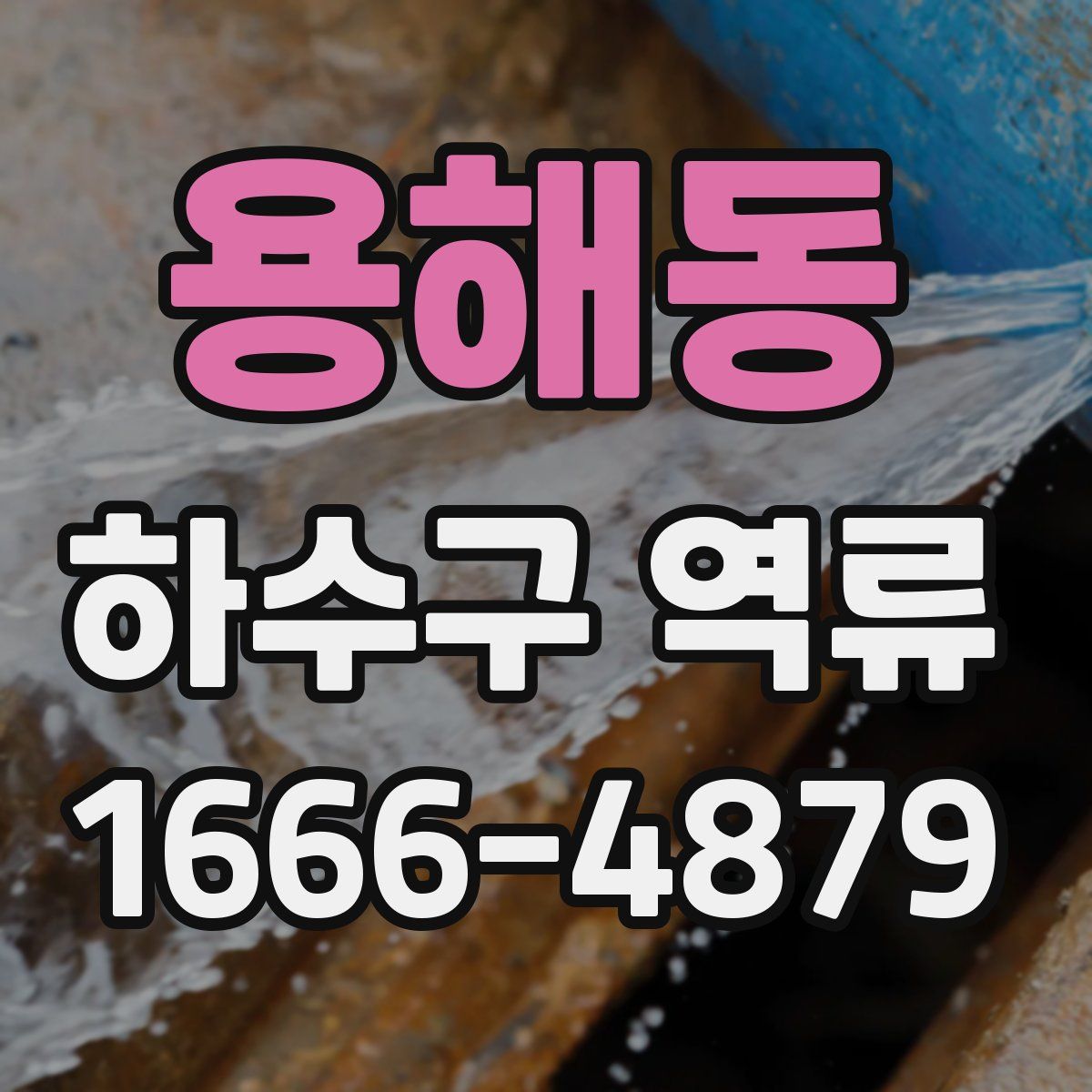 용해동 하수구 역류