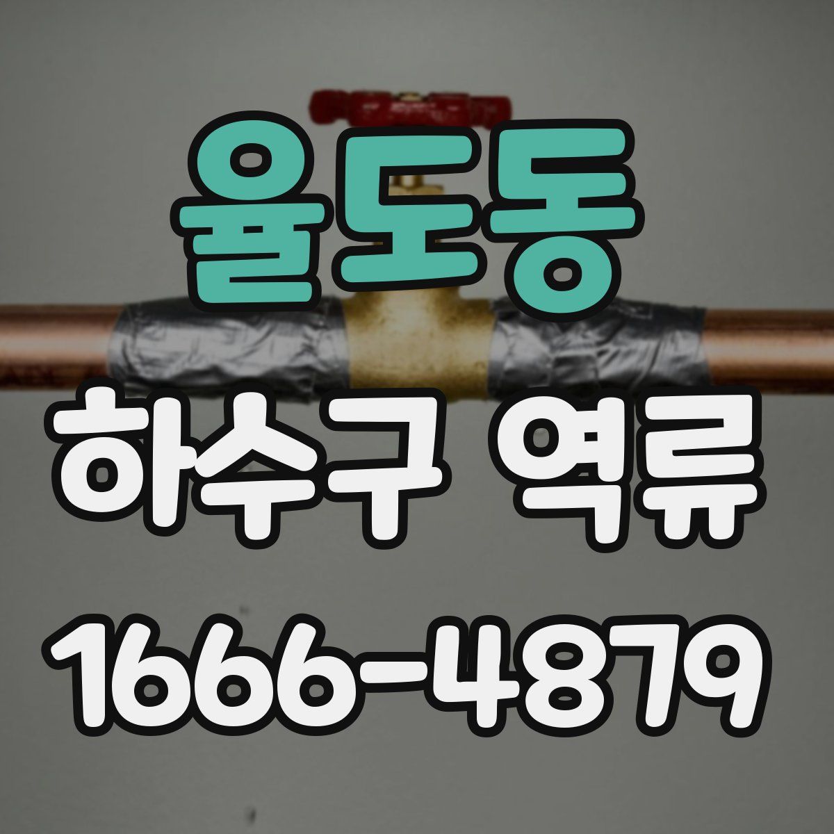 율도동 하수구 역류
