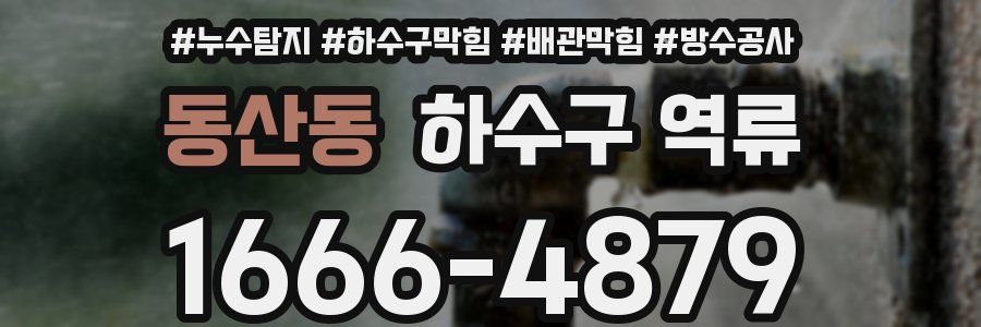 동산동 하수구 역류
