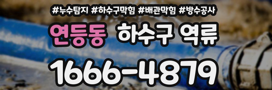 연등동 하수구 역류