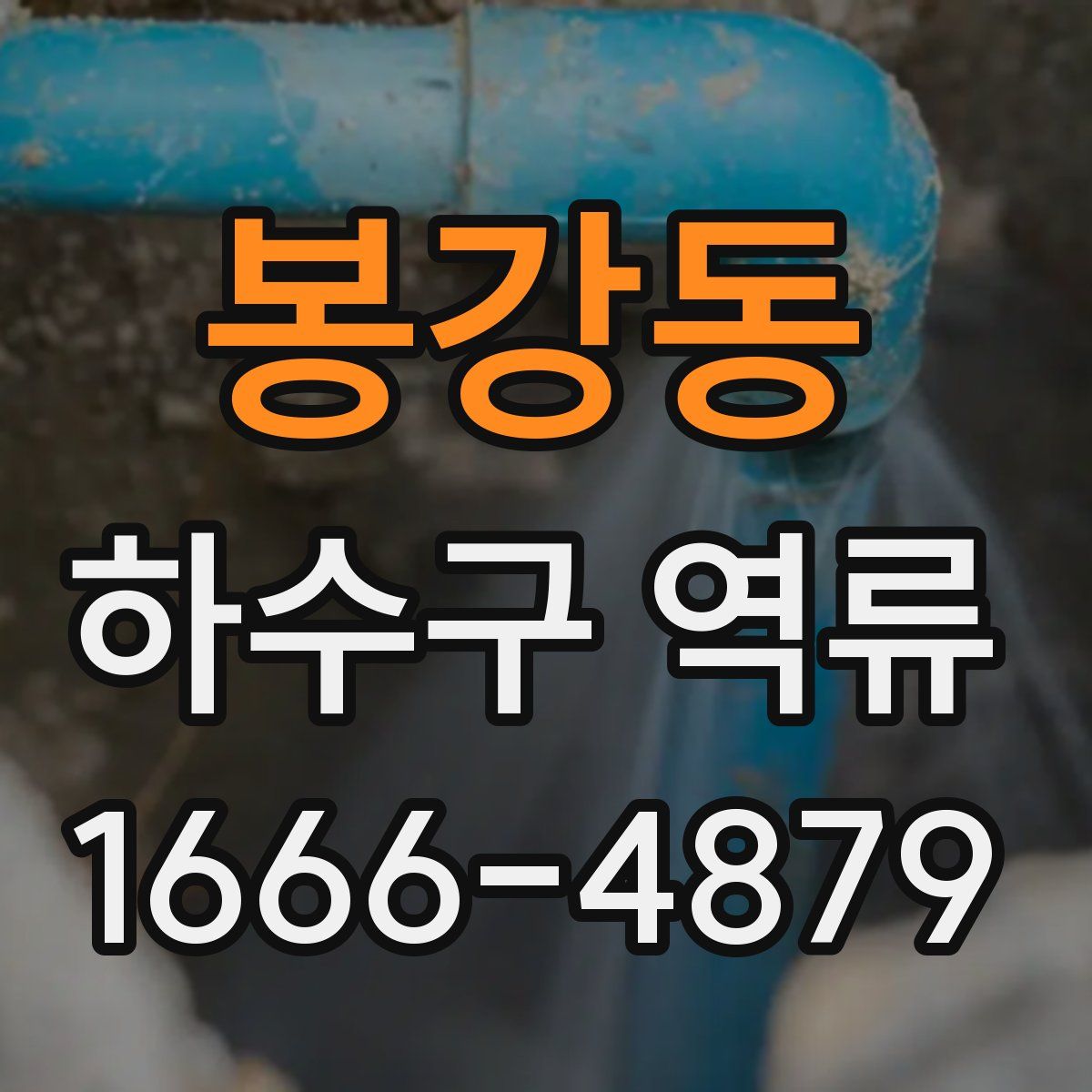 봉강동 하수구 역류