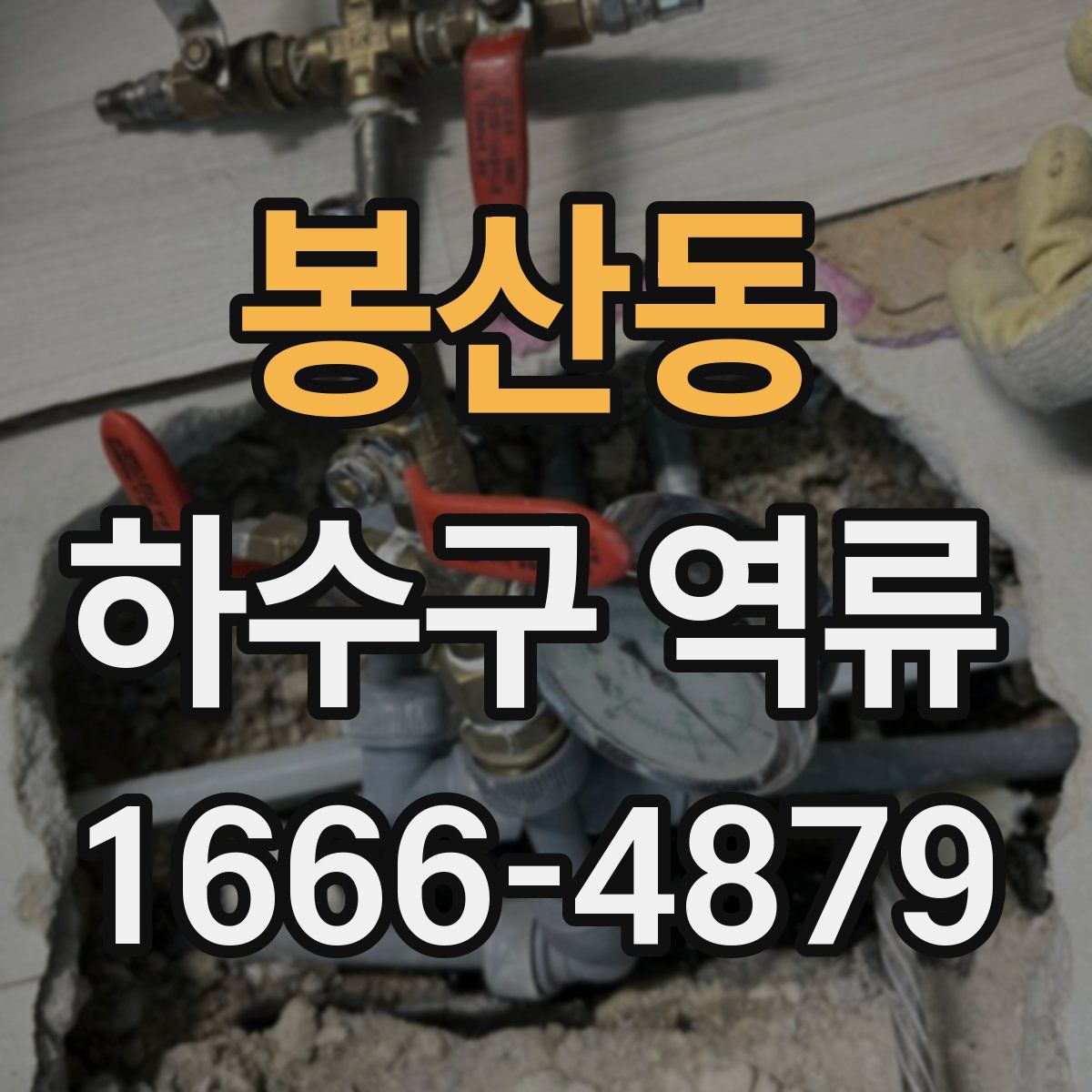 봉산동 하수구 역류
