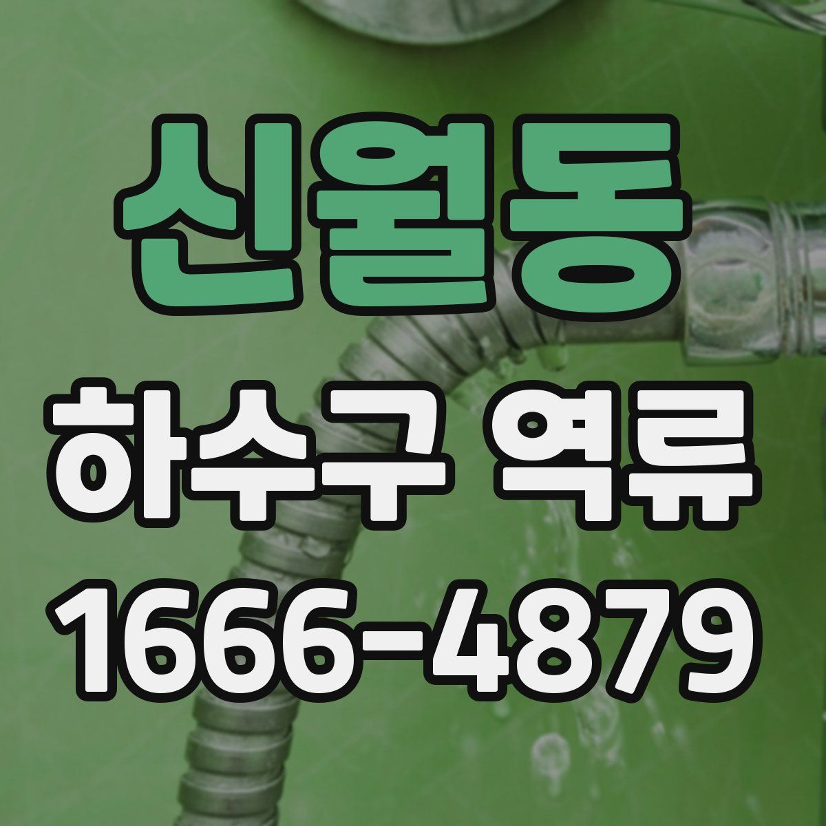신월동 하수구 역류