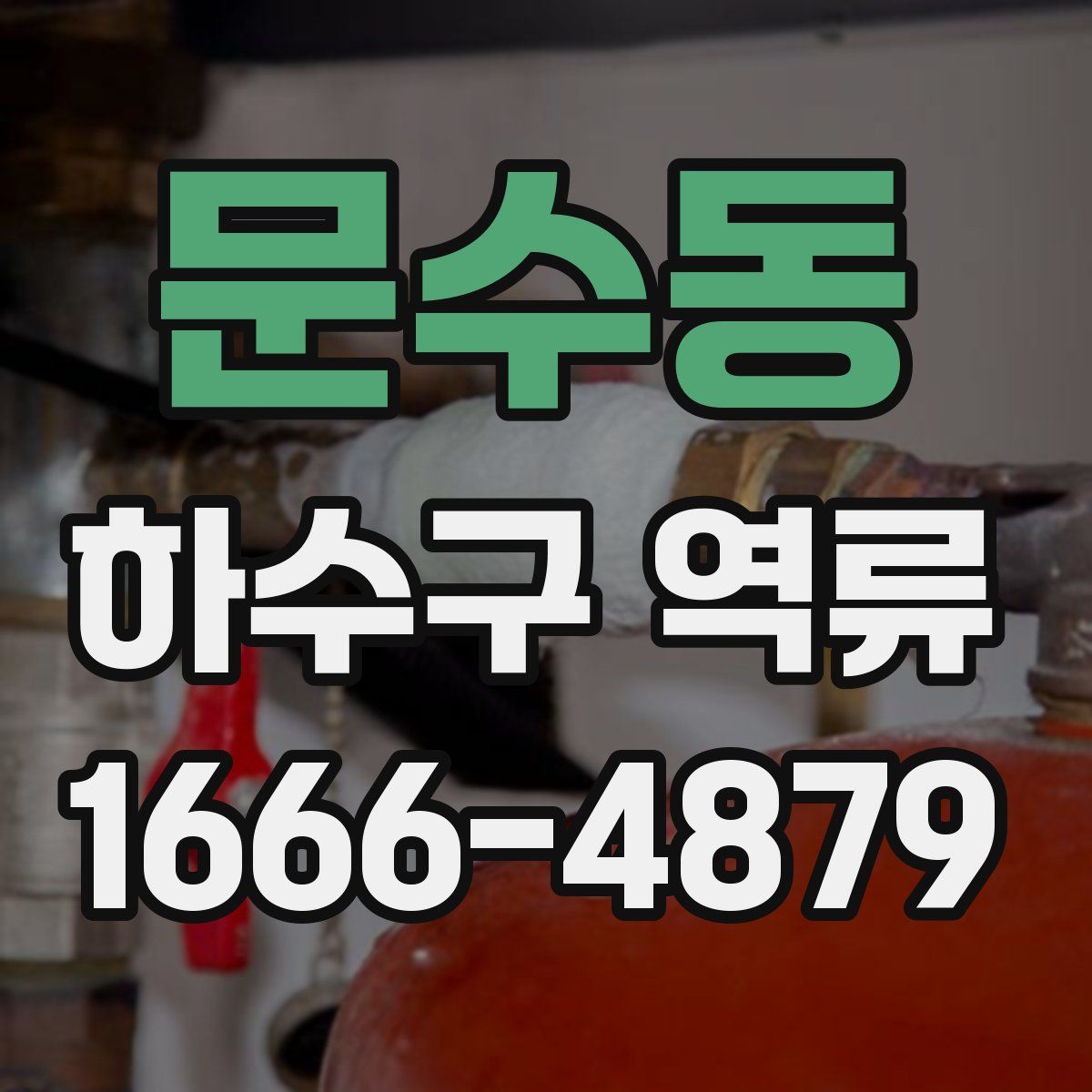 문수동 하수구 역류