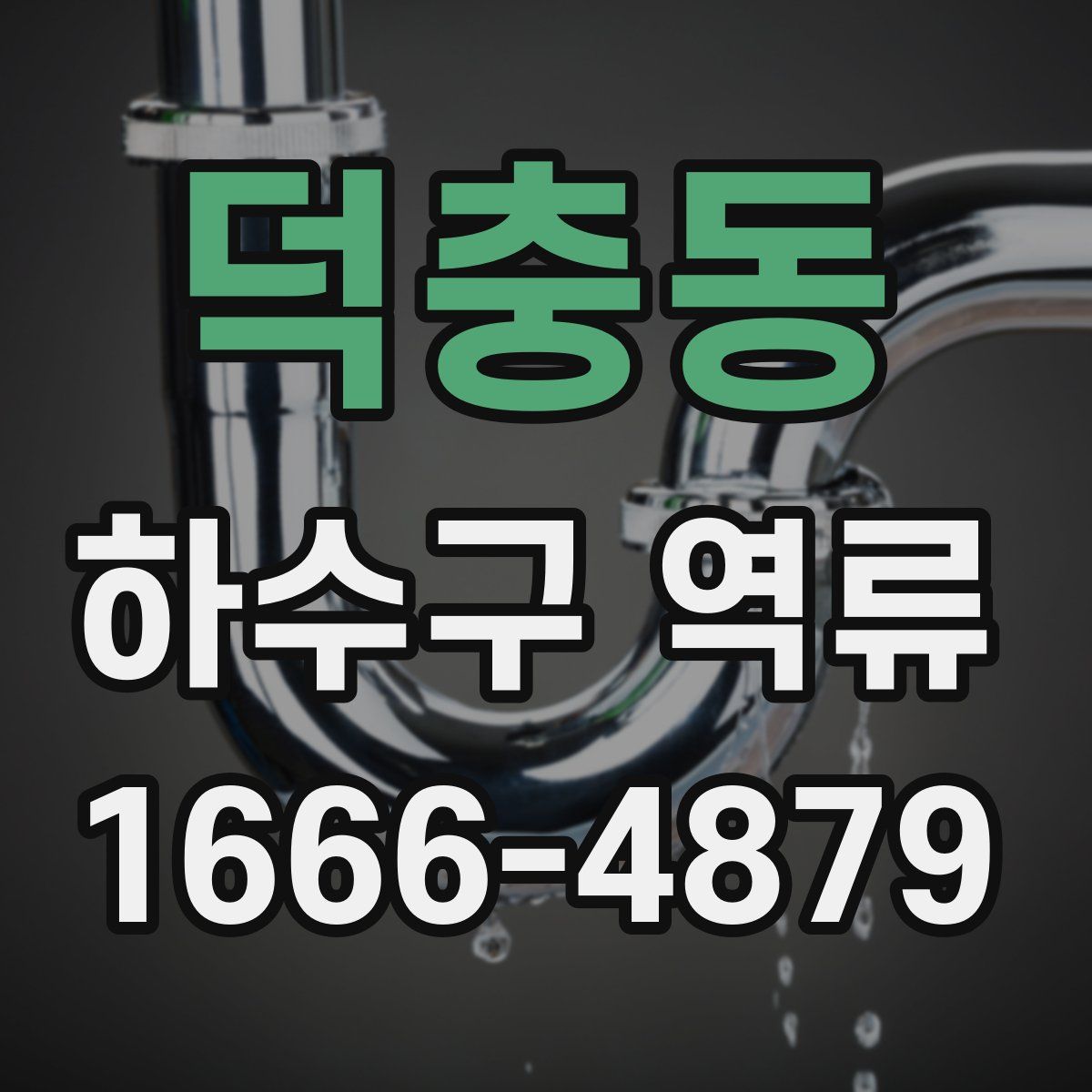 덕충동 하수구 역류