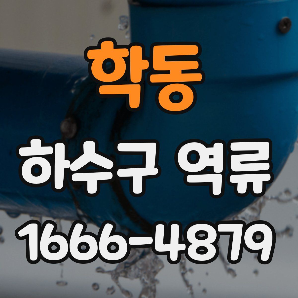 학동 하수구 역류
