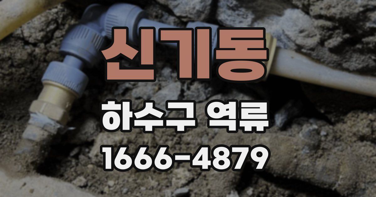 신기동 하수구 역류