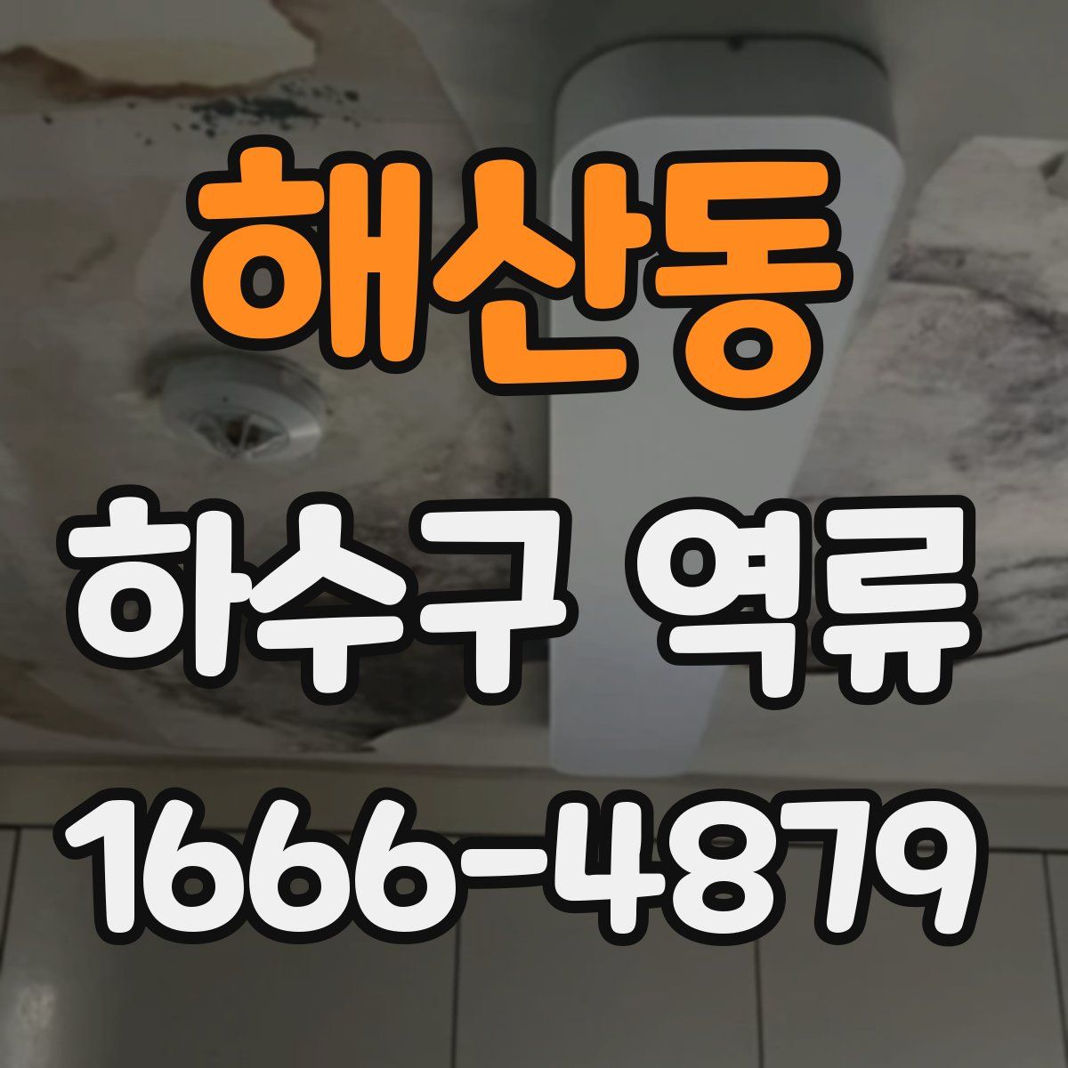 해산동 하수구 역류