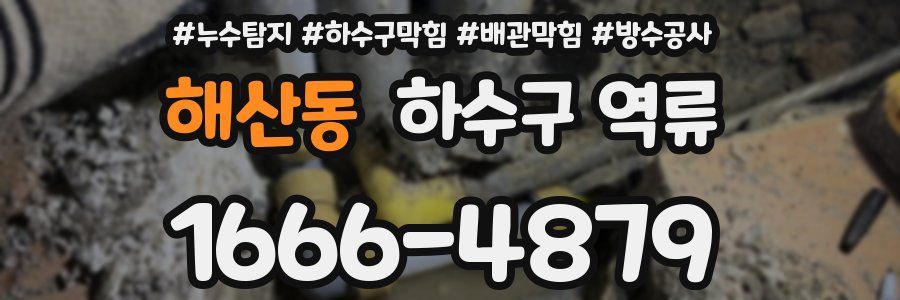 해산동 하수구 역류