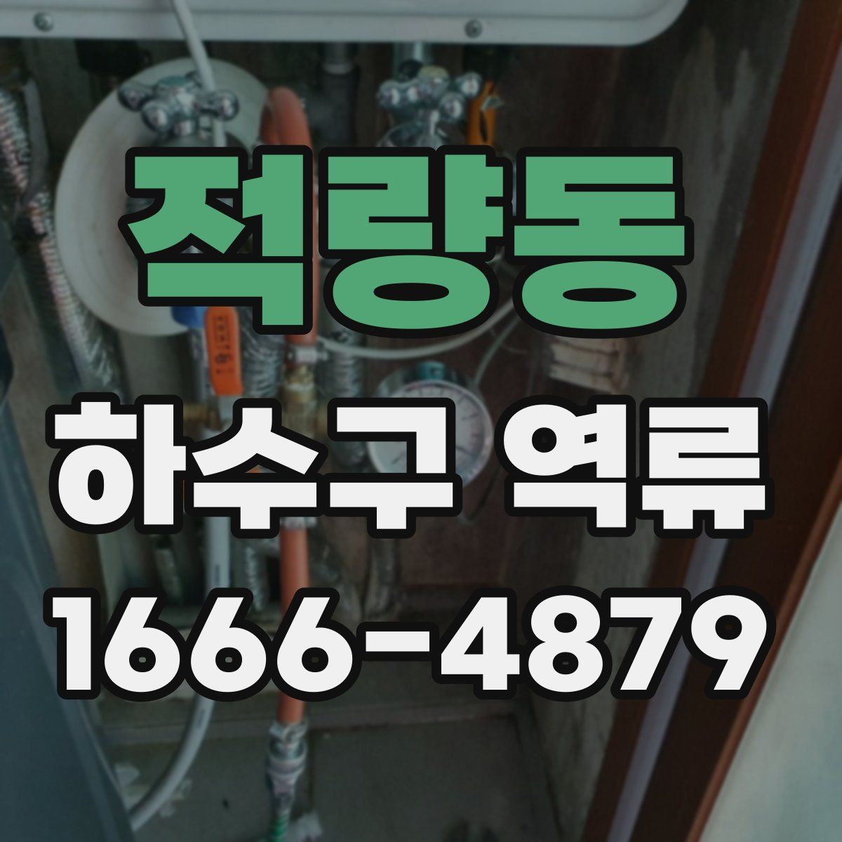 적량동 하수구 역류
