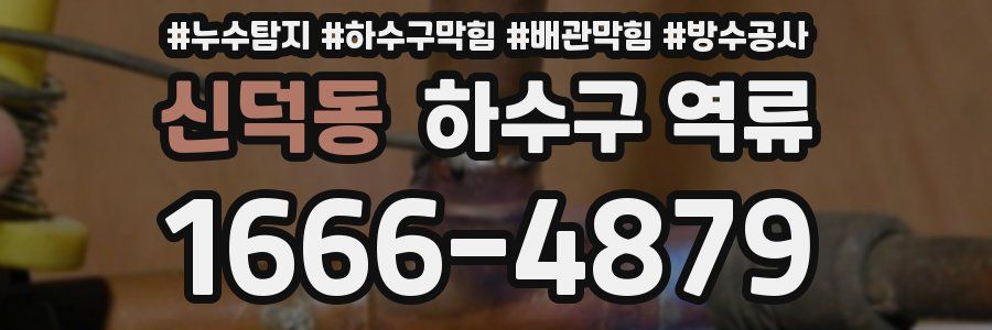 신덕동 하수구 역류