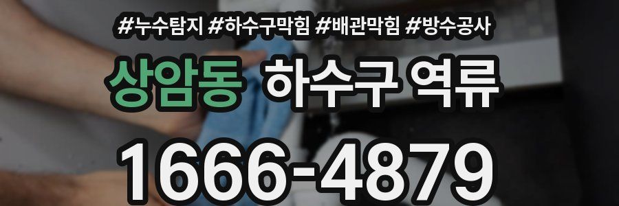 상암동 하수구 역류