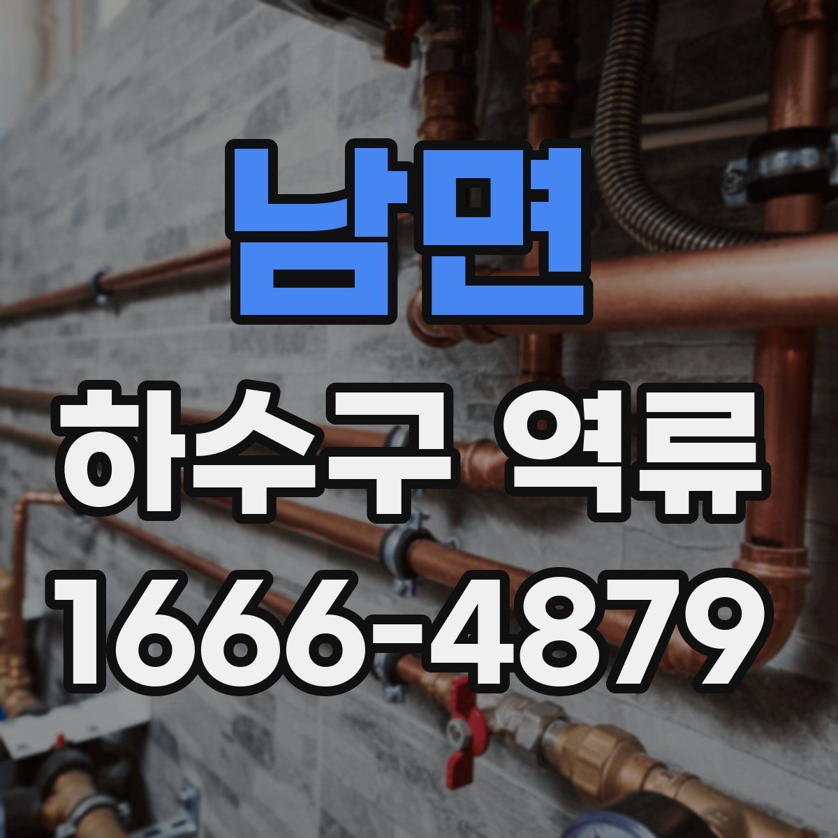 남면 하수구 역류