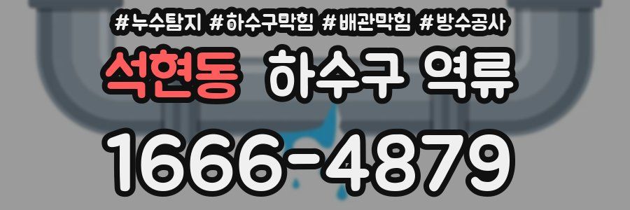 석현동 하수구 역류