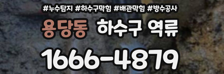 용당동 하수구 역류
