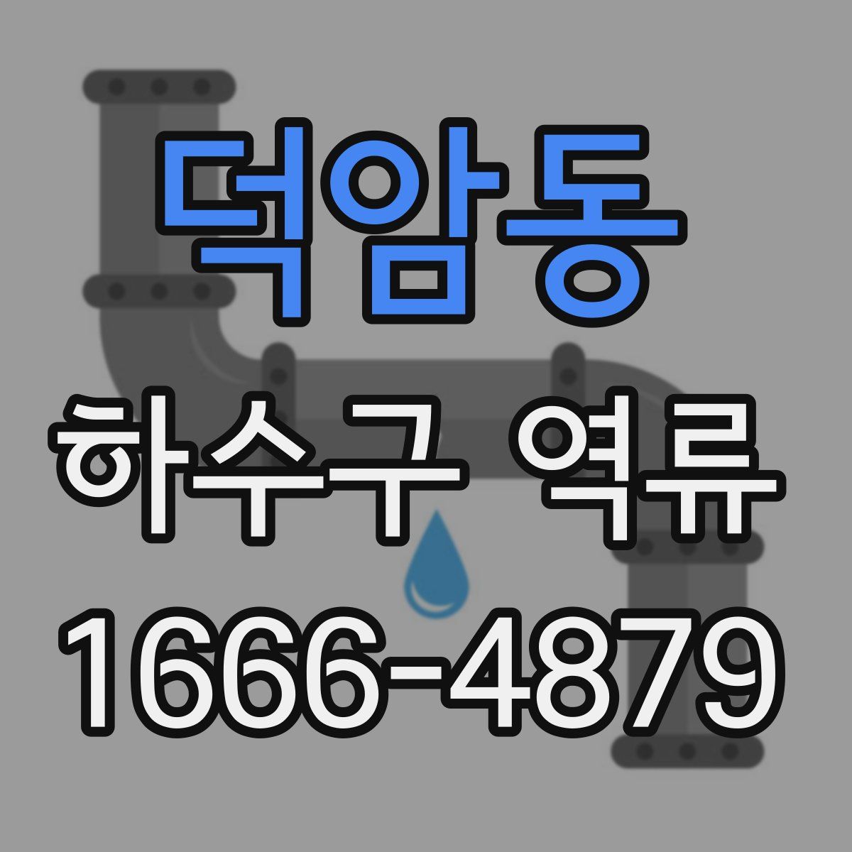 덕암동 하수구 역류