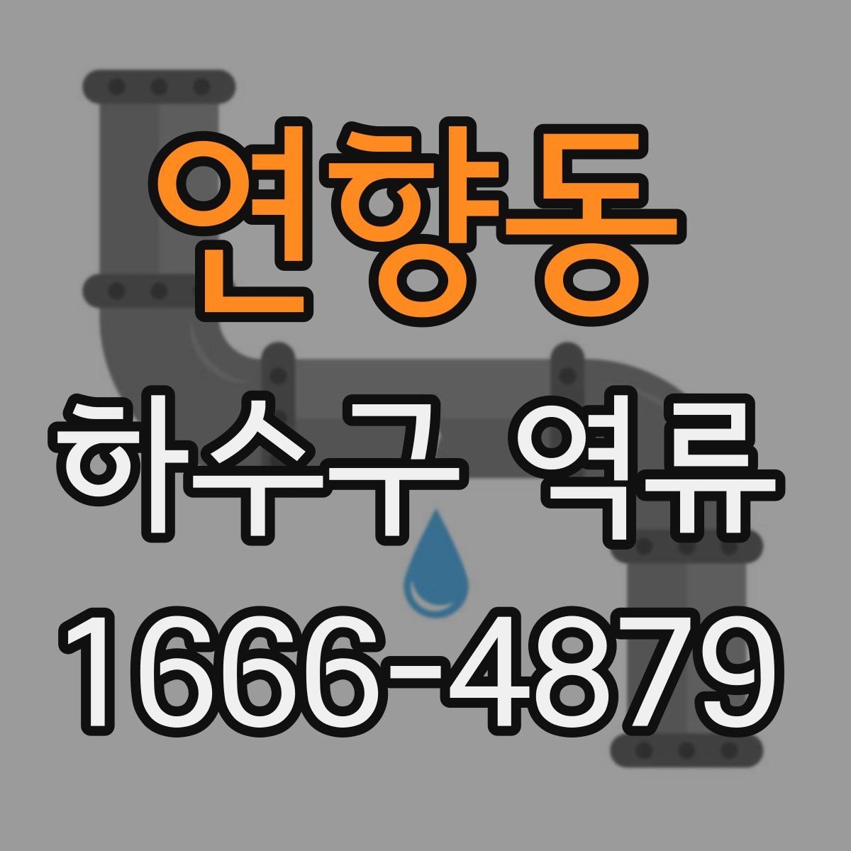 연향동 하수구 역류