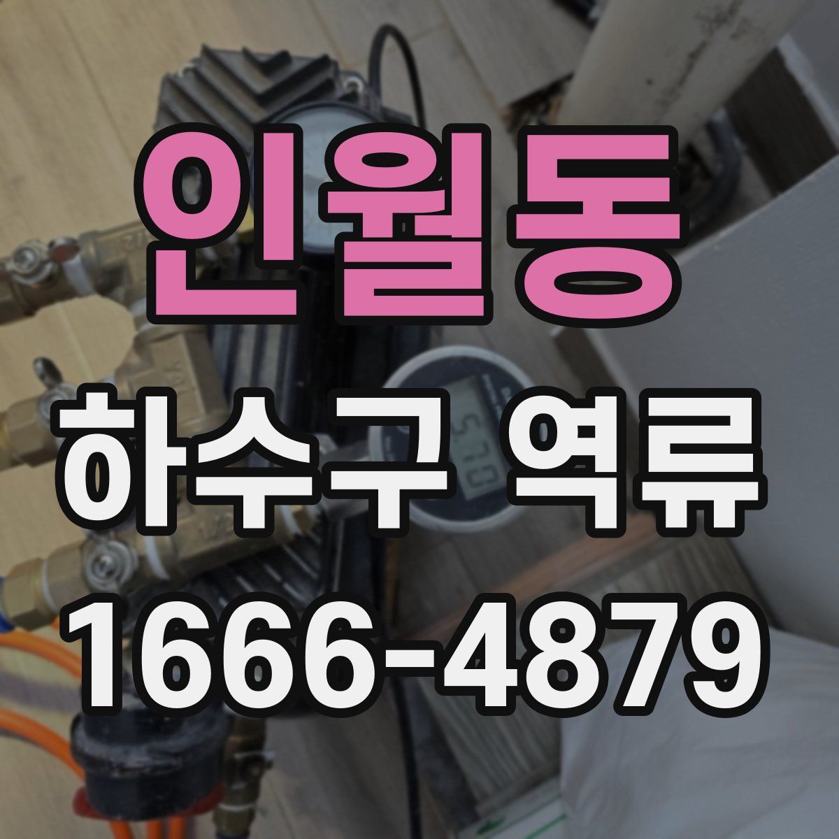 인월동 하수구 역류