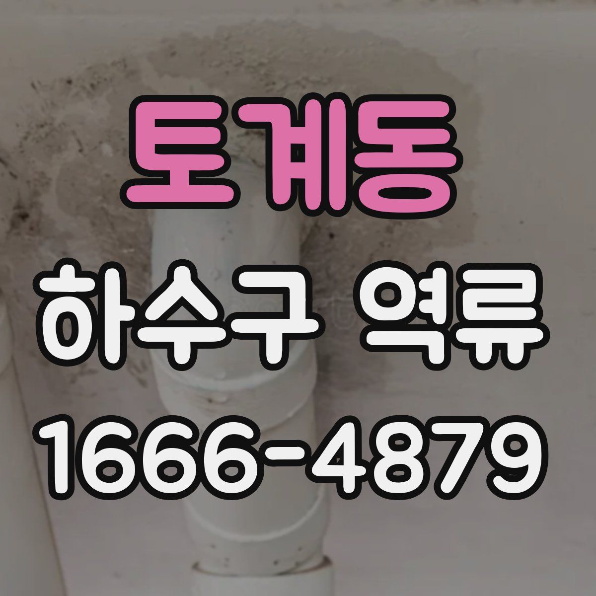 토계동 하수구 역류