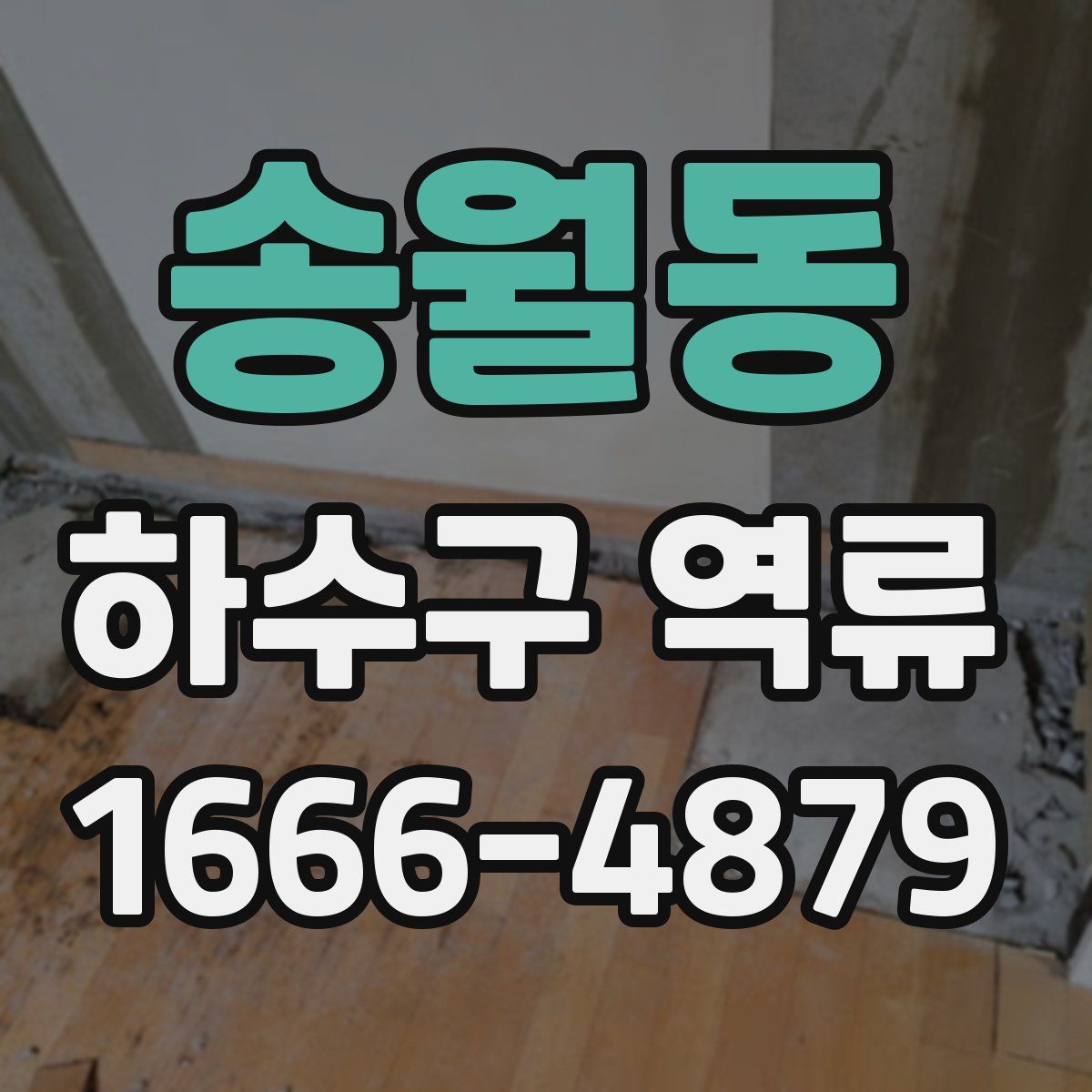 송월동 하수구 역류