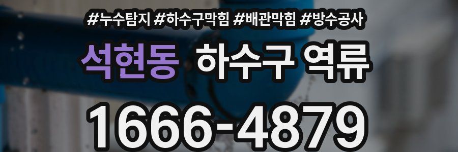 석현동 하수구 역류
