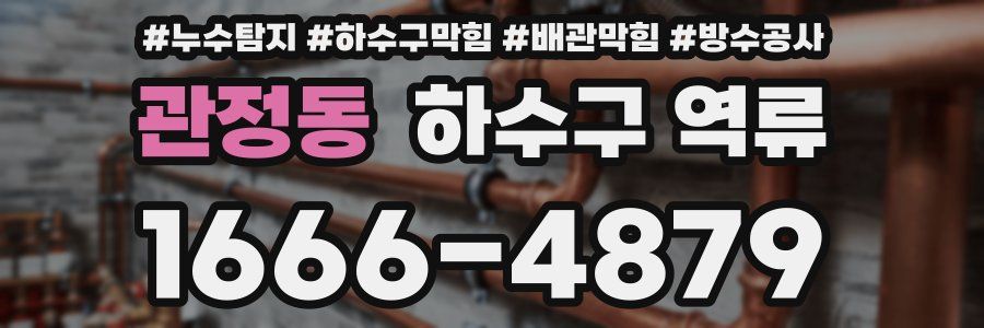 관정동 하수구 역류
