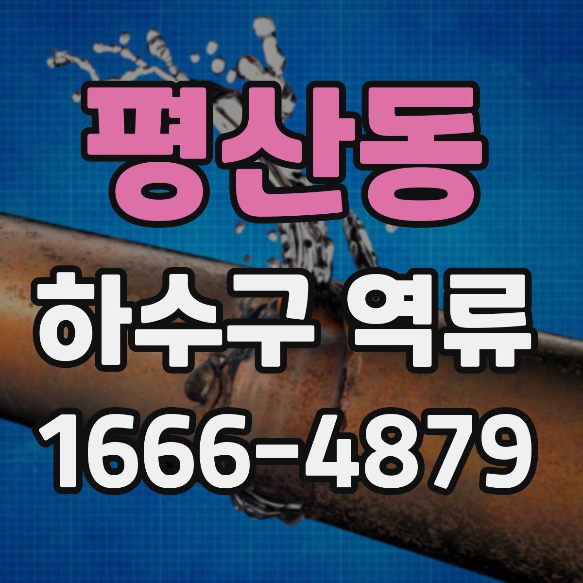 평산동 하수구 역류