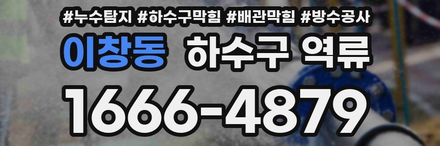 이창동 하수구 역류