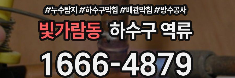 빛가람동 하수구 역류