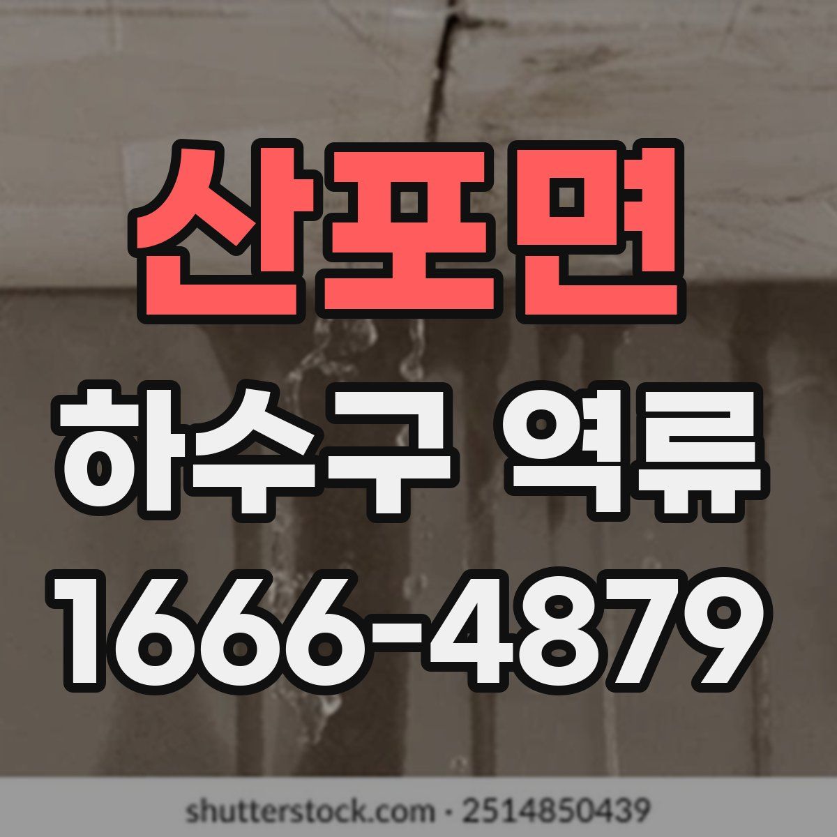 산포면 하수구 역류