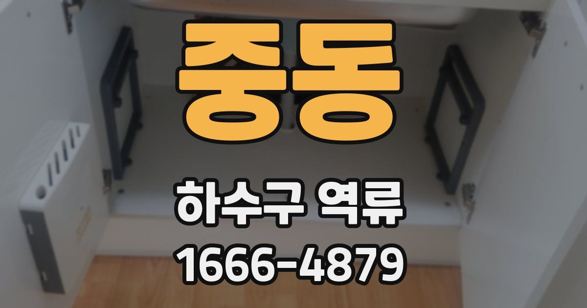 중동 하수구 역류