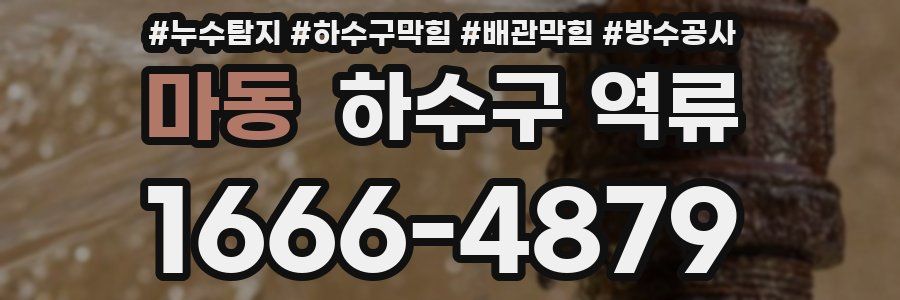 마동 하수구 역류