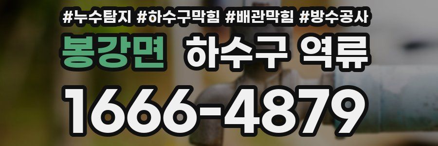 봉강면 하수구 역류