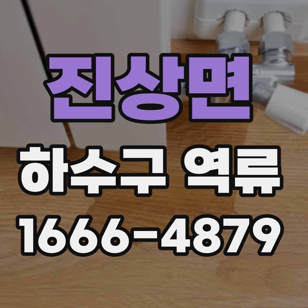 진상면 하수구 역류