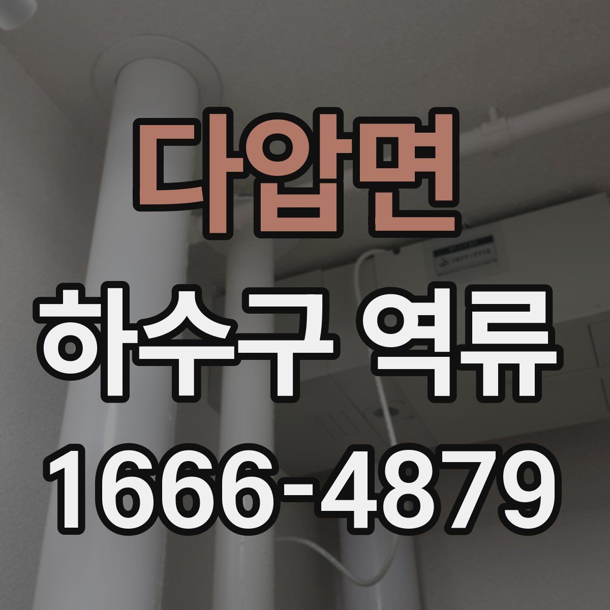 다압면 하수구 역류