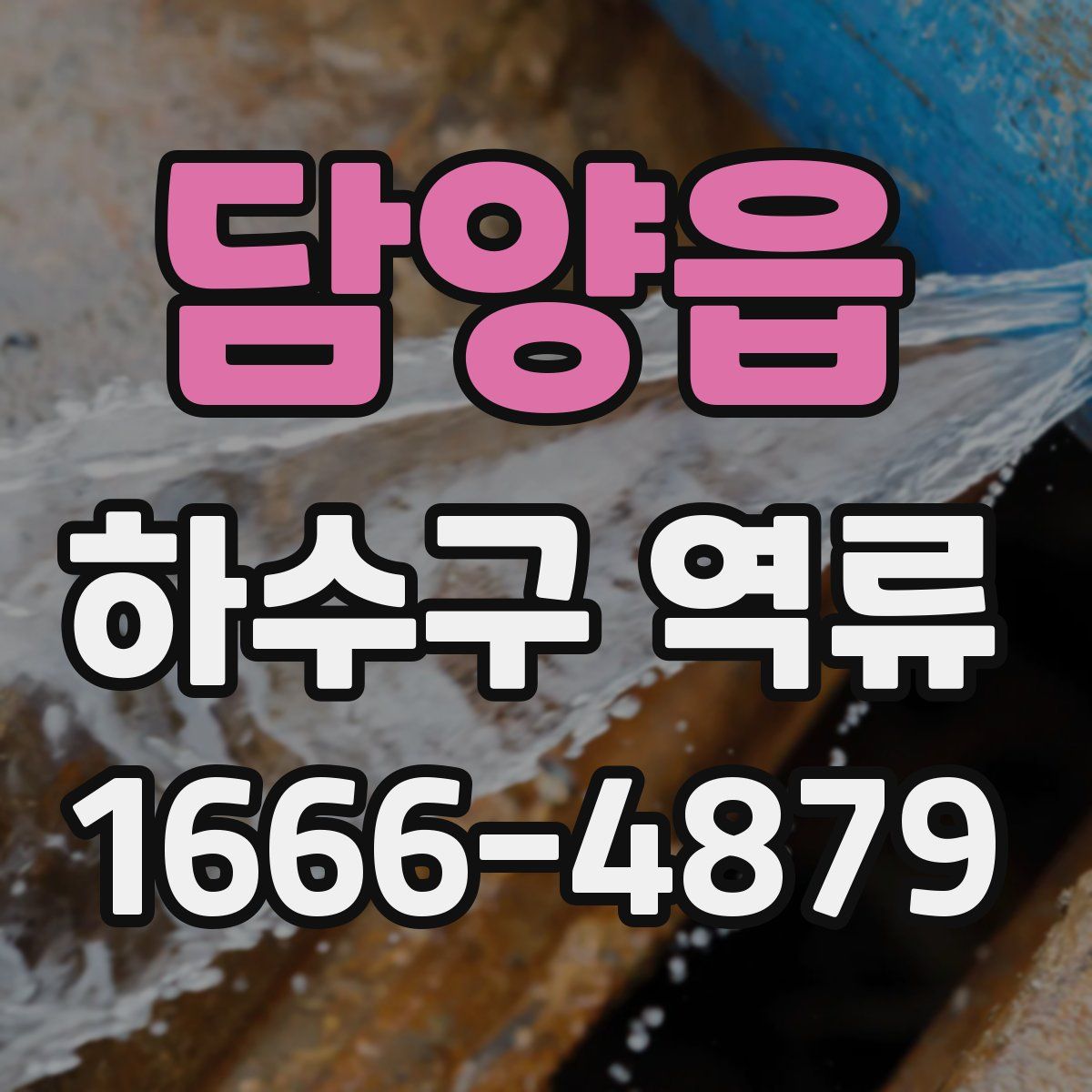 담양읍 하수구 역류