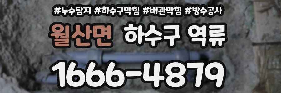 월산면 하수구 역류