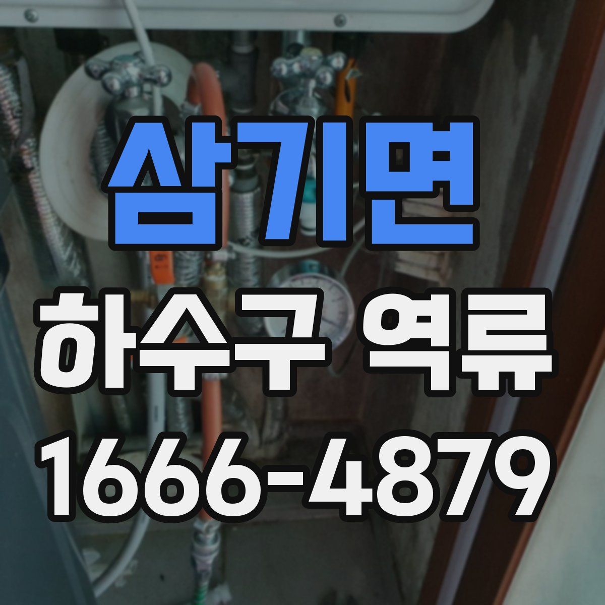 삼기면 하수구 역류